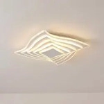 Deckenleuchte Lindby, Rebeka, dimmbar, Wei&szlig;, f&uuml;r Wohnzimmer, Metall, Modern -...