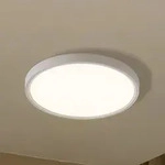 Deckenleuchte Lindby, Deika, dimmbar, Wei&szlig;, f&uuml;r Wohnzimmer, Kunststoff,...