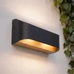 Au&szlig;enleuchte Lindby, Lenore, Schwarz, f&uuml;r Balkon, Aluminium, Modern - 36.5 -...
