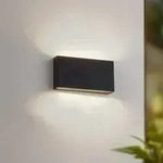 Au&szlig;enleuchte Lindby, Jarte, Schwarz, f&uuml;r Terrasse, Aluminium, Modern - 17.5 -...