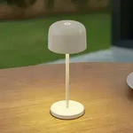 Au&szlig;enleuchte Lucande, Quill, dimmbar, Beige, f&uuml;r Terrasse, Aluminium, Modern - 20