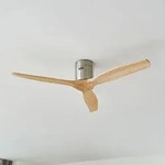 Vindur Deckenventilator &Oslash; 132 cm nickel DC leise - Lucande Lucande, Vindur, Holz,