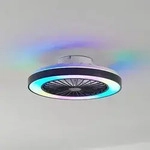 Teleo LED Deckenventilator Schwarz - Lindby Lindby, Teleo, dimmbar, Schwarz,...