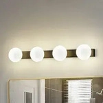 Wandleuchte Lucande, Myrra, Schwarz, f&uuml;r Badezimmer, Aluminium, Modern - 60 - 10