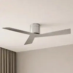 Ventoro Deckenventilator, silber, Metall, &Oslash; 132 cm - Lucande Lucande, Ventoro,