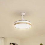 Oras LED-Deckenventilator, wei&szlig;, DC, leise, &Oslash; 107 cm - Lindby Lindby, Oras,...