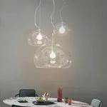 Pendelleuchte Kartell, Small FL/Y, Transparent, f&uuml;r Wohnzimmer, Kunststoff, Design -
