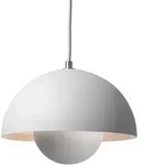 Pendelleuchte &Tradition, Flowerpot VP1, dimmbar, Grau, f&uuml;r Wohnzimmer, Metall,