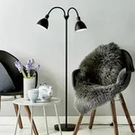 Stehleuchte Nordlux, Ray, Schwarz, f&uuml;r Wohnzimmer, Metall, Modern - 55 - 159