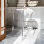 Barst&uuml;hle Kartell, Charles Ghost, Transparent, f&uuml;r Wohnzimmer, Kunststoff, Design -