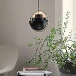 Pendelleuchte GUBI, Multi-Lite, dimmbar, Schwarz, f&uuml;r Wohnzimmer, Metall, Design -