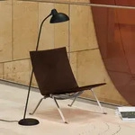Stehleuchte FRITZ HANSEN, Kaiser Idell 6556-F, Schwarz, f&uuml;r Wohnzimmer, Metall,
