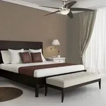 Bendan LED-Deckenventilator chrom/Holz, leise - Westinghouse Westinghouse,...