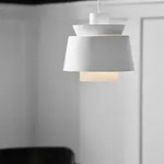 Pendelleuchte &Tradition, Utzon JU1, dimmbar, Wei&szlig;, f&uuml;r Wohnzimmer, Metall, Design