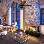 Deckenleuchte Westinghouse, Barnett, Holz, f&uuml;r Wohnzimmer, Holz, Vintage - 54
