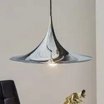 Pendelleuchte GUBI, Semi, dimmbar, Metallisch, f&uuml;r Wohnzimmer, Metall, Design...