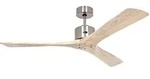 Macau Deckenventilator, chrom/holz, Fernbedienung - CasaFan CasaFan, Macau, Holz,