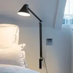 Wandleuchte Louis Poulsen, NJP, Schwarz, f&uuml;r Wohnzimmer, Metall, Design - 60.5
