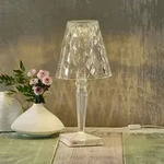 Tischleuchte Kartell, Big Battery, Transparent, f&uuml;r Wohnzimmer, Kunststoff, Design -