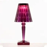 Tischleuchte Kartell, Big Battery, Violett, f&uuml;r Wohnzimmer, Kunststoff, Design - 17