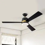 Tristan Deckenventilator mit Licht schwarz/Holz Westinghouse Westinghouse,...