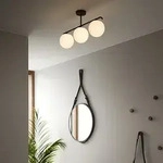 Deckenleuchte Nordlux, Grant, dimmbar, Schwarz, f&uuml;r Wohnzimmer, Glas - 69.3 - 14.5 -