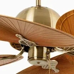 Cuba L Deckenventilator, &Oslash; 132 cm, altgold - Faro FARO BARCELONA, Cuba L, Gold...