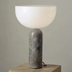 Tischleuchte New Works, Kizu Large, Grau, f&uuml;r Wohnzimmer, Stein, Design - 45
