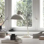 Tischleuchte FRITZ HANSEN, Kaiser Idell 6556-T, Wei&szlig;, f&uuml;r Wohnzimmer, Metall,