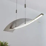 Pendelleuchte Lucande, Marija, dimmbar, Metallisch, f&uuml;r Wohnzimmer, Metall, Modern -