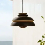 Pendelleuchte FRITZ HANSEN, Concert P3, dimmbar, Schwarz, f&uuml;r Wohnzimmer, Metall,