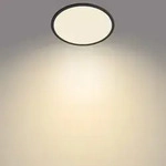 Deckenleuchte Philips, Superslim, dimmbar, Schwarz, f&uuml;r Badezimmer, Metall - 2.8