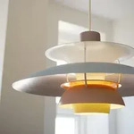 Pendelleuchte Louis Poulsen, PH 5 Pastels, dimmbar, Multicolor, f&uuml;r Wohnzimmer,