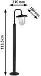 Au&szlig;enleuchte Paulmann, Vintario, dimmbar, Schwarz, Metall - 18 - 113.5