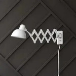 Wandleuchte FRITZ HANSEN, Kaiser Idell 6718-W, dimmbar, Wei&szlig;, f&uuml;r Wohnzimmer,