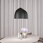 Pendelleuchte FRITZ HANSEN, Suspence P2, dimmbar, Schwarz, f&uuml;r Wohnzimmer, Metall,