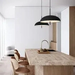 Pendelleuchte DFTP by Nordlux, Versale, dimmbar, Schwarz, f&uuml;r Wohnzimmer, Metall,