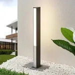 Au&szlig;enleuchte Lucande, Aegisa, Schwarz, f&uuml;r Terrasse, Edelstahl, Modern - 14 - 80
