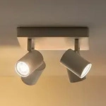 Deckenleuchte WiZ, Imageo, dimmbar, Wei&szlig;, f&uuml;r Flurbereich, Aluminium, Modern...