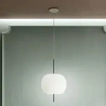 Pendelleuchte kdln, KUSHI 33, dimmbar, Wei&szlig;, f&uuml;r Wohnzimmer, Glas, Design - 56