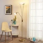 Stehleuchte Lindby, Felicia, Gold / Messing, f&uuml;r Wohnzimmer, Metall, Modern - 180