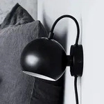 Wandleuchte FRANDSEN, Ball Magnet, Schwarz, f&uuml;r Wohnzimmer, Metall, Design - 12