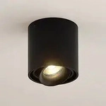 Deckenleuchte Arcchio, Walza, dimmbar, Schwarz, f&uuml;r Flurbereich, Aluminium, Modern -