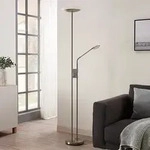 Stehleuchte Lindby, Jonne, dimmbar, Metallisch, f&uuml;r Wohnzimmer, Metall, Modern...