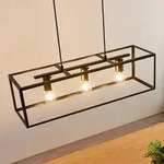 Pendelleuchte Lindby, Emily, dimmbar, Schwarz, f&uuml;r K&uuml;che, Metall, Modern - 72 - 20