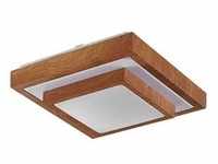 Lindby - Mendosa Square LED Deckenleuchte Wood Lindby