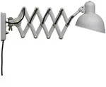 Wandleuchte FRITZ HANSEN, Kaiser idell 6718-W, dimmbar, Grau, f&uuml;r Wohnzimmer,
