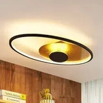 Deckenleuchte Lindby, Feival, dimmbar, Braun / Rost, f&uuml;r Wohnzimmer, Metall, Modern