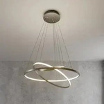 Pendelleuchte Lucande, Ezana, dimmbar, Grau, f&uuml;r Wohnzimmer, Metall, Modern