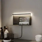Wandleuchte Paulmann, Jarina, dimmbar, Schwarz, f&uuml;r Schlafzimmer, Metall, Modern -
